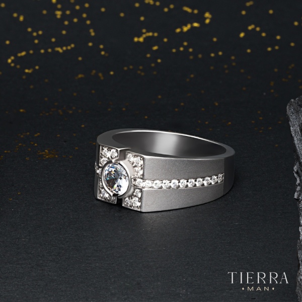 Dáng tay người đeo và mẫu thiết kế của nhẫn vàng trắng nam trơn rất quan trọng